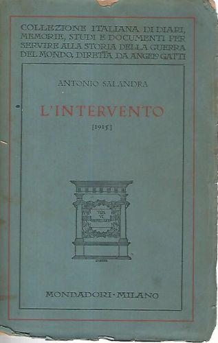 L' intervento - Antonio Salandra - copertina