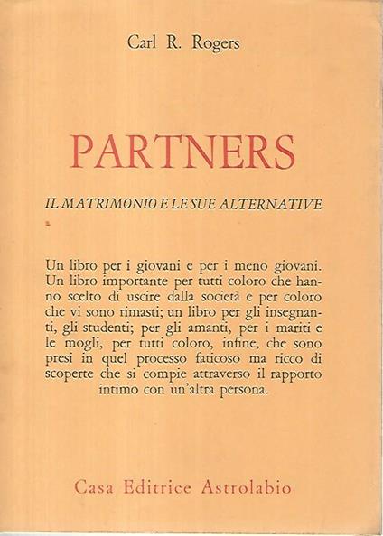 Partners - Carl R. Rogers - copertina