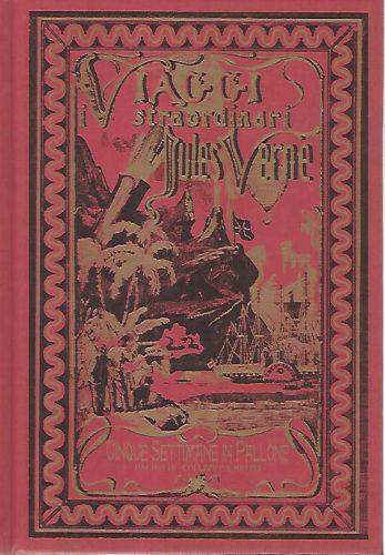 Cinque settimane in pallone - Jules Verne - copertina