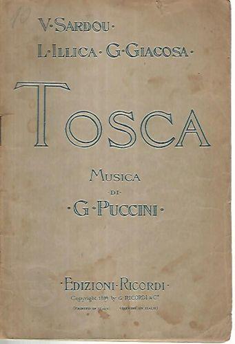 Tosca. Melodramma in tre atti - Puccini - copertina