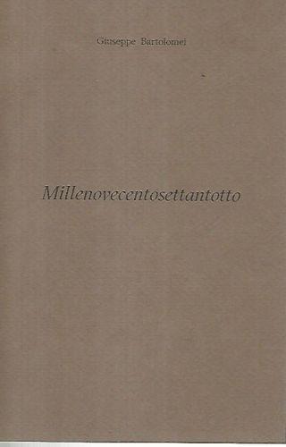 Millenovecentosettantotto - Giuseppe Bartolomei - copertina