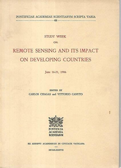 Study week on: remote sensing and its aimpact on developing countries - Carlos Chagas - copertina