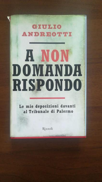 A Non Domanda Rispondo - Giulio Andreotti - copertina