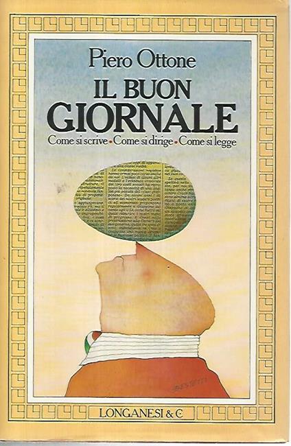 Il buon giornale - Piero Ottone - copertina