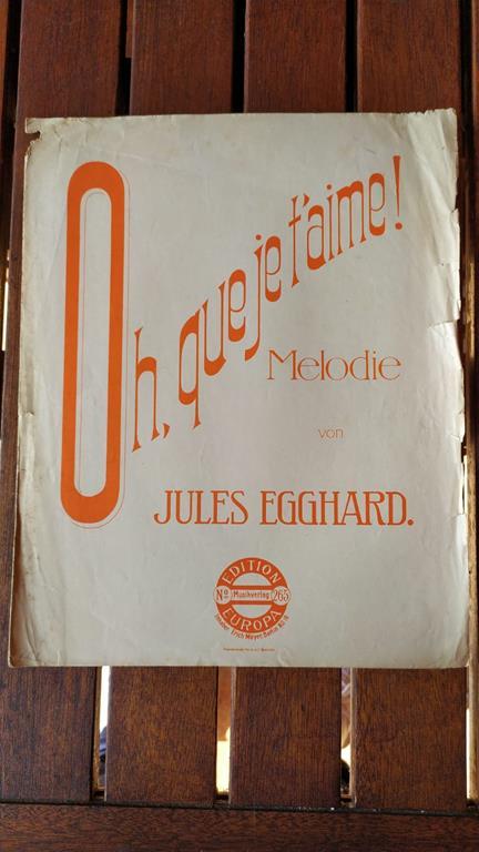 Oh que je t'aime Melodie - copertina