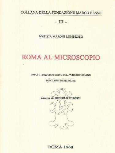 Roma al microscopio - Matizia Maroni Lumbroso - copertina