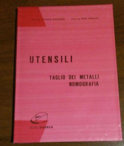 Utensili taglio dei metalli nomografia - copertina