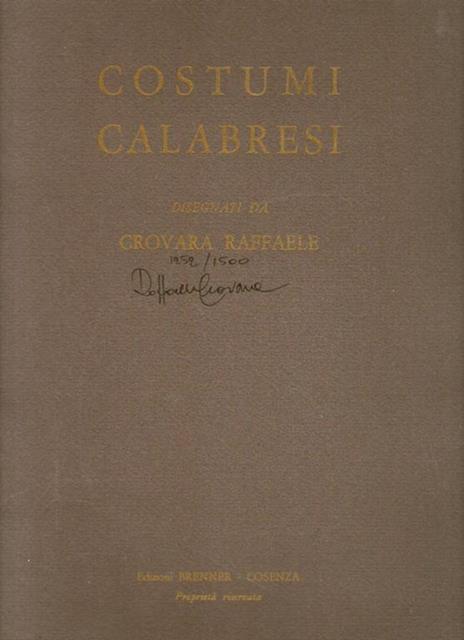 Costumi calabresi - copertina