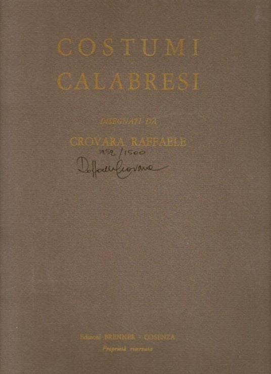 Costumi calabresi - copertina
