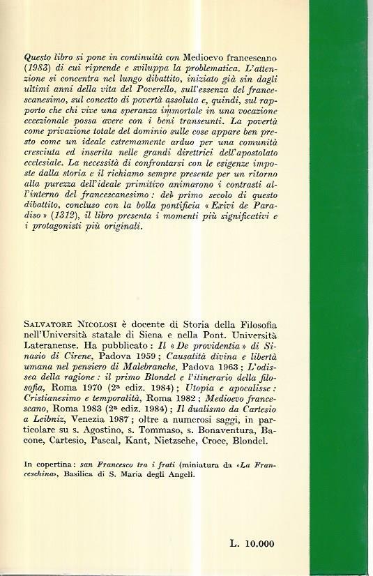 Il francescanesimo tra idealità e storicità