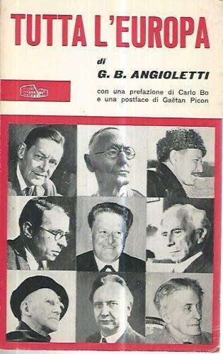 Tutta l'Europa - G. Battista Angioletti - copertina