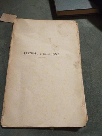 Fascismo e religioni - Piero Zama - copertina