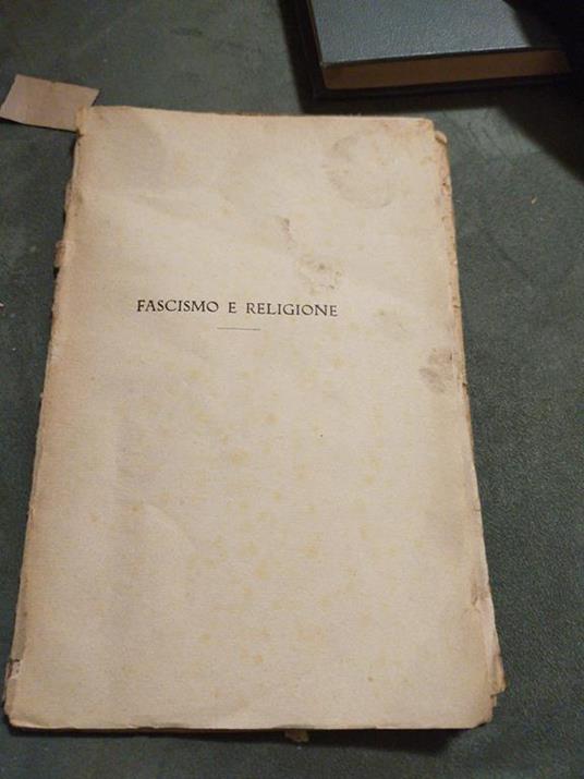 Fascismo e religioni - Piero Zama - copertina