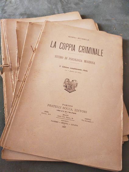 La coppia criminale studio di psicologia morbosa - Scipio Sighele - copertina