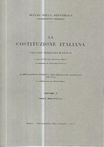 La costituzione italiana. Volume I-II