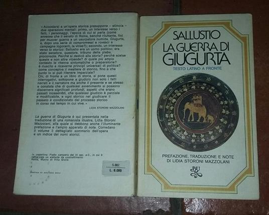 La guerra di Giugurta - C. Crispo Sallustio - copertina