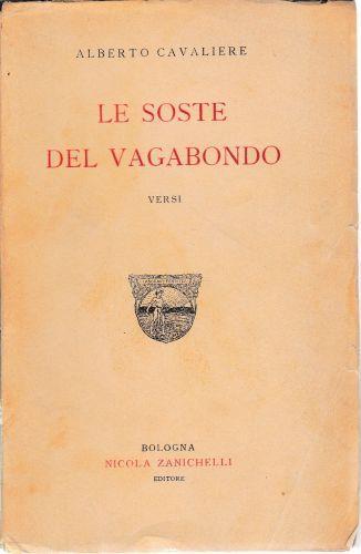 Le soste del vagabondo. Versi - Alberto Cavaliere - copertina