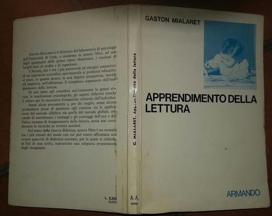 Apprendimento della lettura - Gaston Mialaret - copertina