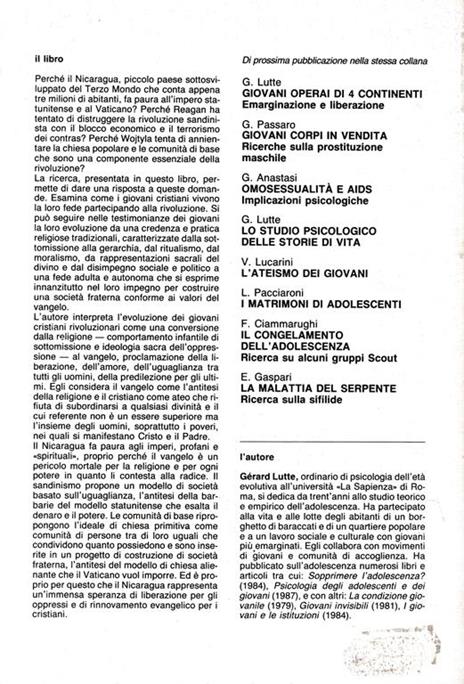 Dalla religione al vangelo. Giovani rivoluzionari in Nicaragua - Gérard Lutte - 2