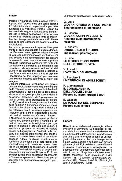 Dalla religione al vangelo. Giovani rivoluzionari in Nicaragua - Gérard Lutte - 2