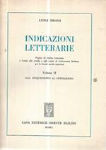 Indicazioni letterarie. Vol II