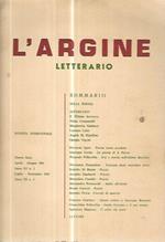 L' argine letterario. Rivista trimestrale. Giugno 1969