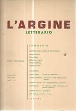 L' argine letterario. Rivista trimestrale. Marzo 1971