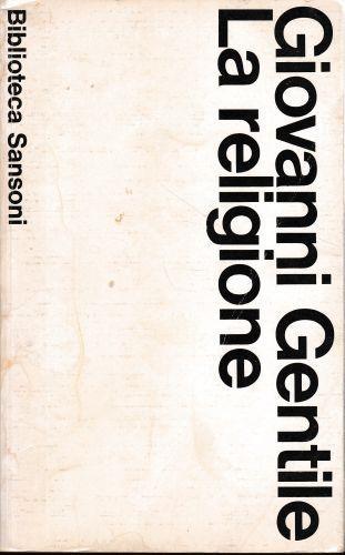 La religione - Giovanni Gentile - copertina