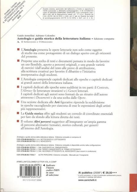 Il Settecento e l'Ottocento, volume A - Armellini - 2