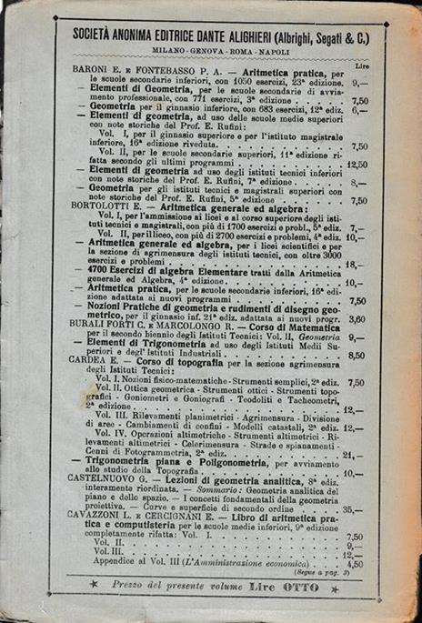 Aritmetica e Algebra, volume I° - 2