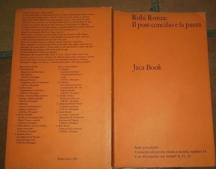 Robi Ronza: il post-concilio e la paura - Robi Ronza - copertina