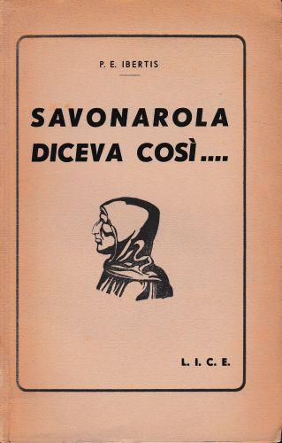 Savonarola diceva così.. - copertina