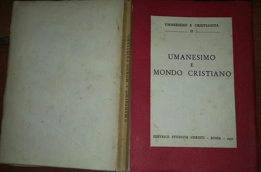 Umanesimo e mondo cristiano - copertina