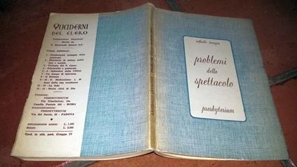 Problemi dello spettacolo - Raffaello Lavagna - copertina