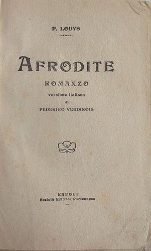 Afrodite - Pierre Louÿs - copertina