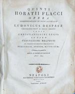Quinti Horatii Flacci Opera. Tomo I