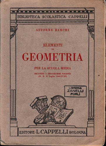 Elementi di Geometria - Astorre Barchi - copertina