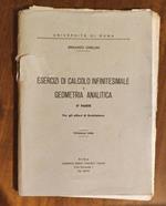 Esercizio Di Calcolo Infinitesimale E Geometria Analitica