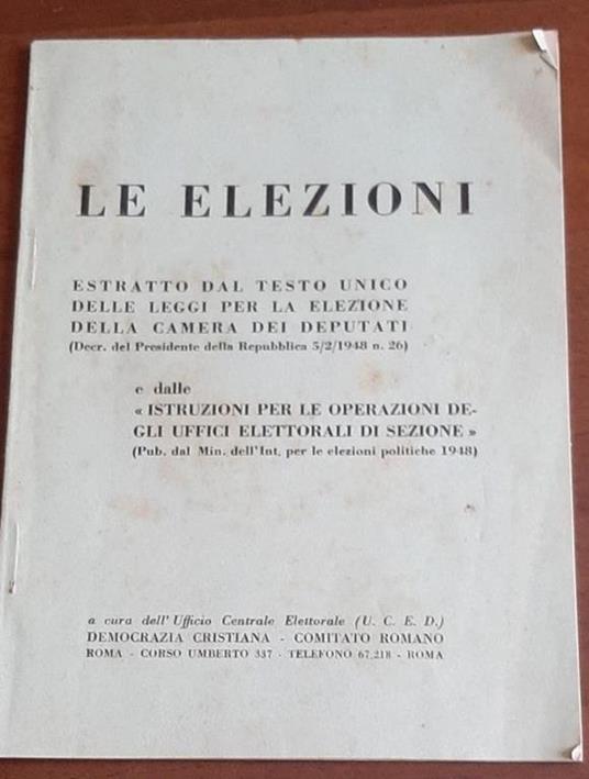 Le Elezioni - copertina