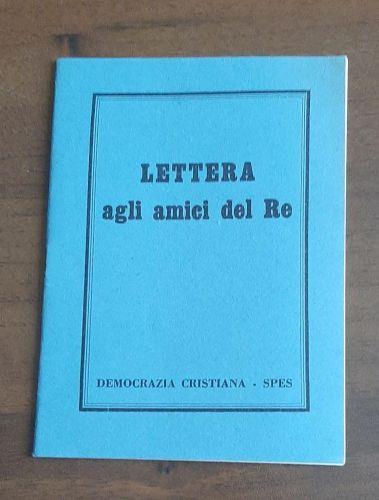 Lettere Agli Amici Del Re - copertina