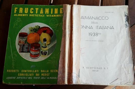 Almanacco della donna italiana.Volume XIX - Gabriella Aruch Scaravaglio - copertina