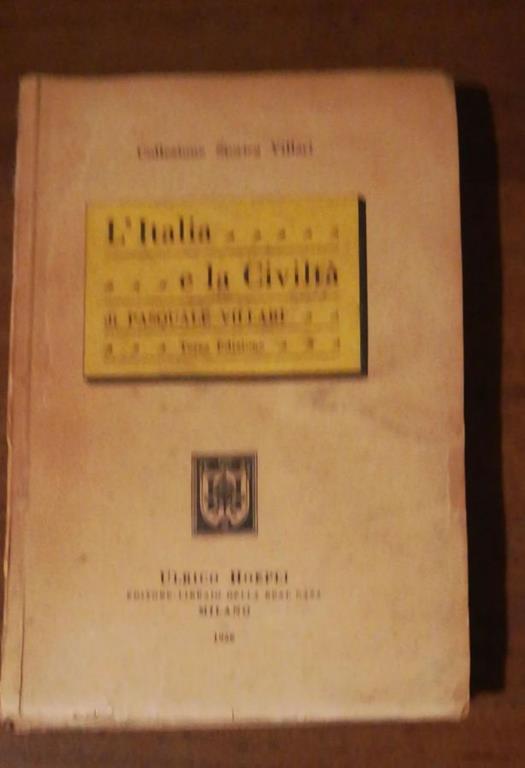 L' Itlia E La Civilta - copertina