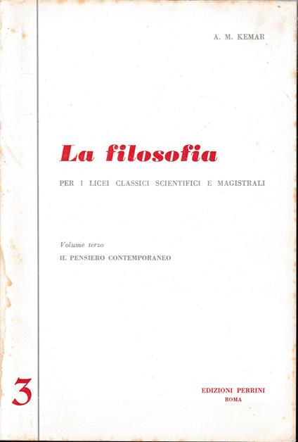 La filosofia, volume terzo - copertina