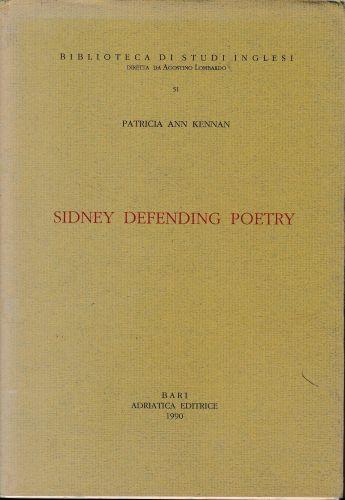 Sidney defending poetry - copertina