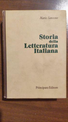 Storia Della Letteratura Italiana - Mario Sansone - copertina