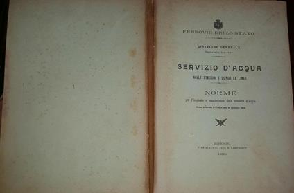 Servizio d'acqua Nelle stazioni e lungo le linee - copertina