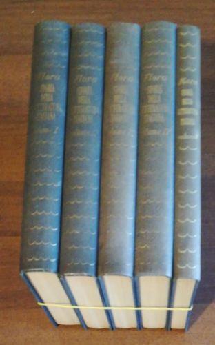 Storia della letteratura italiana 5 volumi - Francesco Flora - copertina