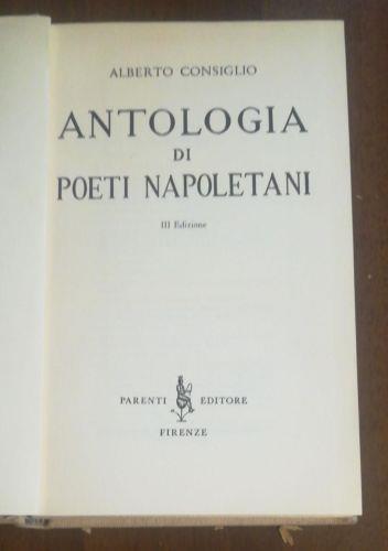 Antologia Di Poeti Napoletani - Alberto Consiglio - copertina