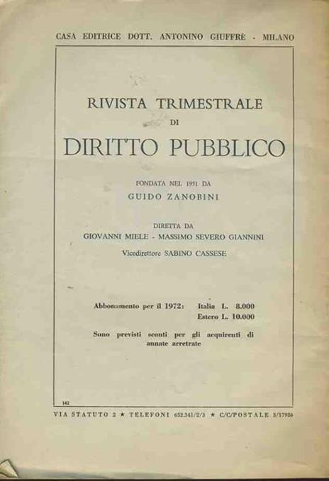 Lo stato italiano e la ricerca scientifica ( Profili organizzativi). Estratto - Mario Nigro - 2