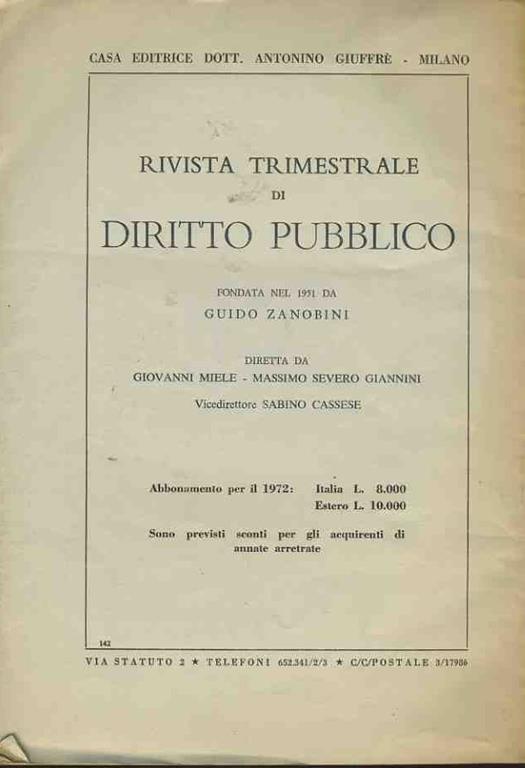 Lo stato italiano e la ricerca scientifica ( Profili organizzativi). Estratto - Mario Nigro - 2
